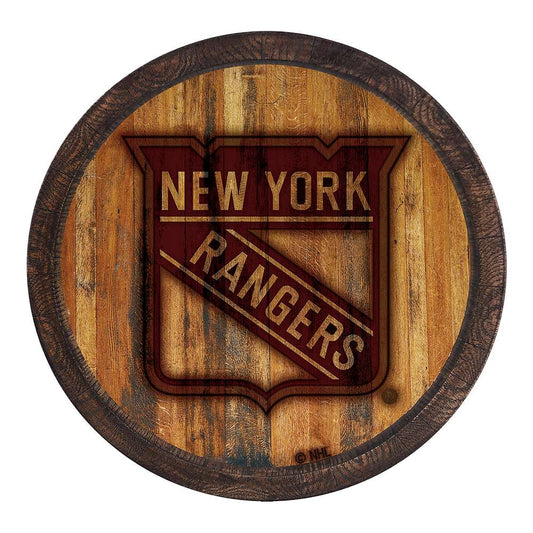 New York Rangers Branded Barrel Top Sign
