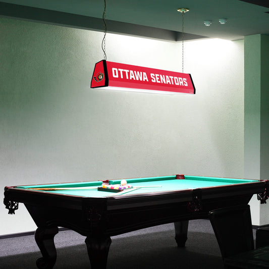 Ottawa Senators Standard Pool Table Light Room View