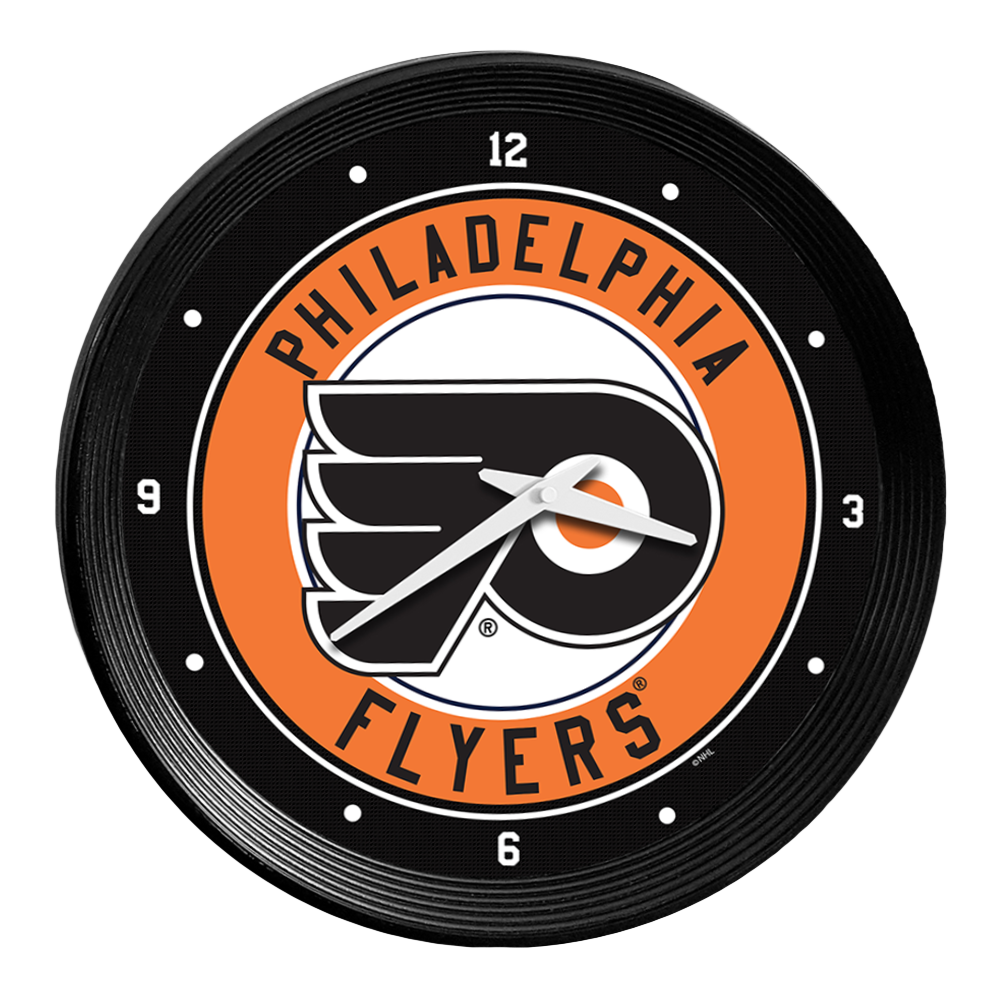 Philadelphia Flyers Ribbed Wall Clock