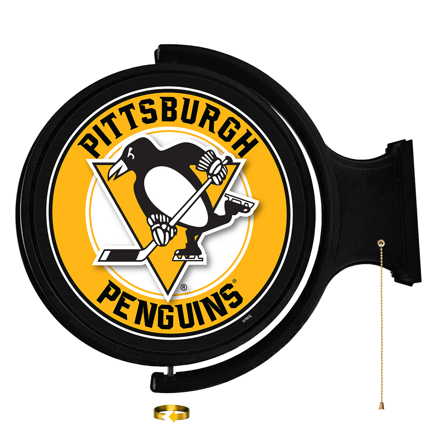 Pittsburgh Penguins Round Rotating Wall Sign