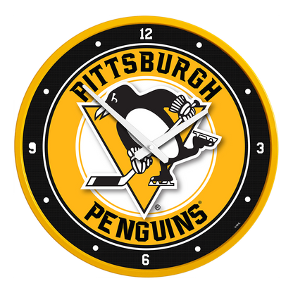 Pittsburgh Penguins Round Wall Clock