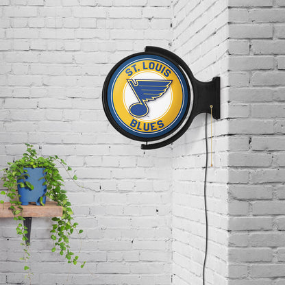 St. Louis Blues Round Rotating Wall Sign Room View