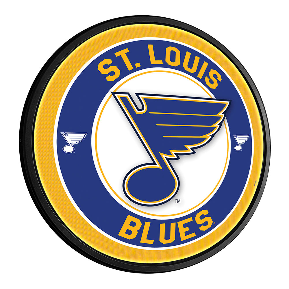 St. Louis Blues Slimline Round Lighted Wall Sign