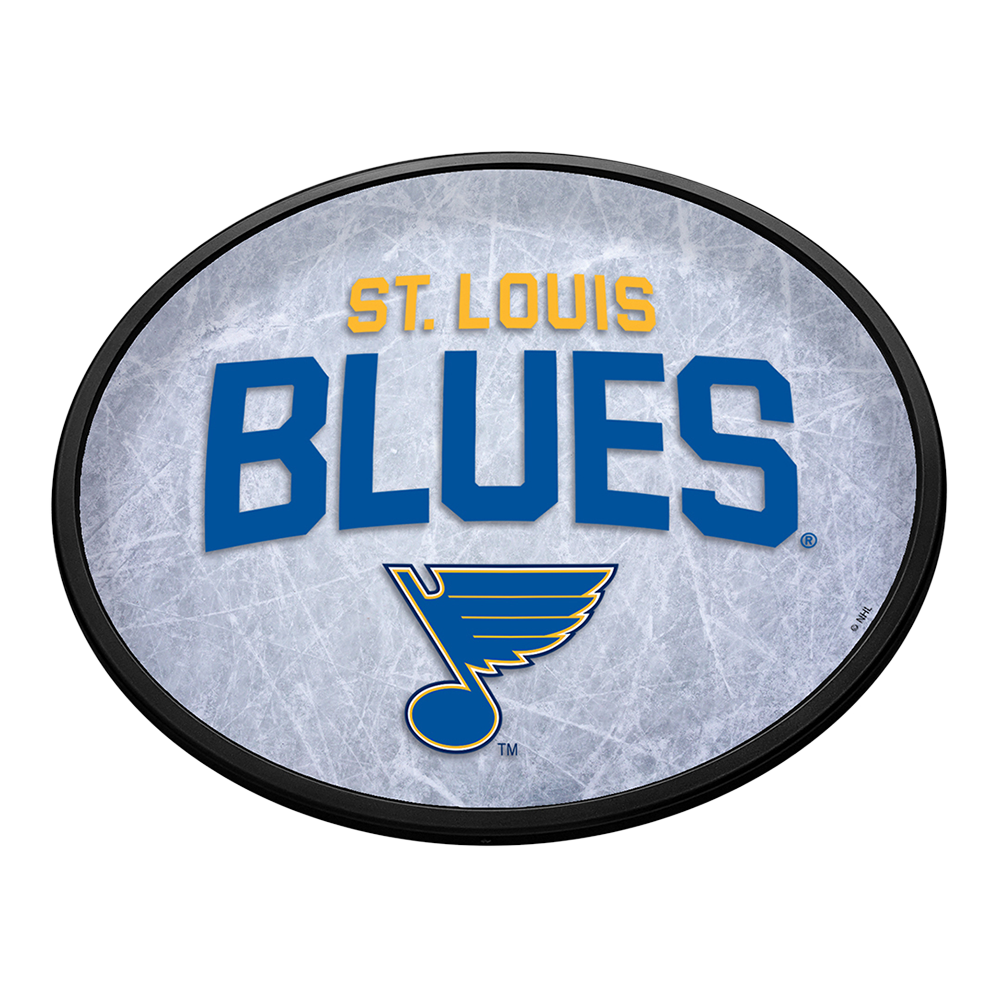 St. Louis Blues Ice Rink Slimline Oval Lighted Wall Sign