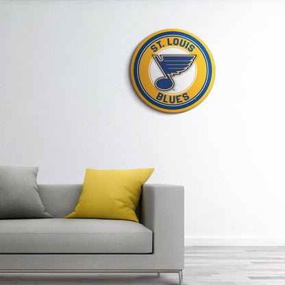 St. Louis Blues Modern Disc Wall Sign Room View