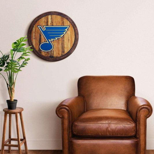 St. Louis Blues Barrel Top Sign Room View