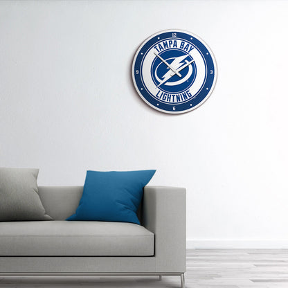 Tampa Bay Lightning Round Wall Clock Room View