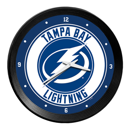 Tampa Bay Lightning Ribbed Wall Clock
