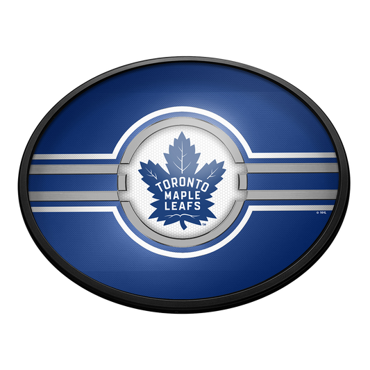 Toronto Maple Leafs Slimline Oval Lighted Wall Sign