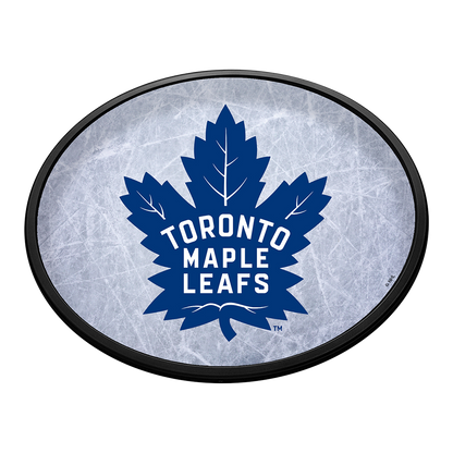 Toronto Maple Leafs Ice Rink Slimline Oval Lighted Wall Sign