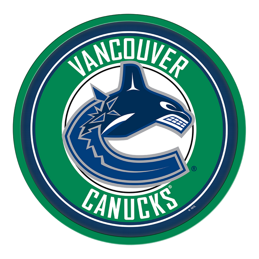 Vancouver Canucks Modern Disc Wall Sign