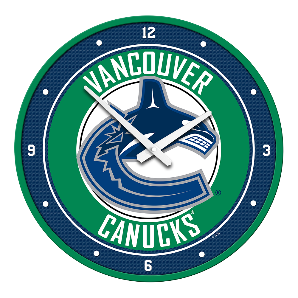 Vancouver Canucks Round Wall Clock
