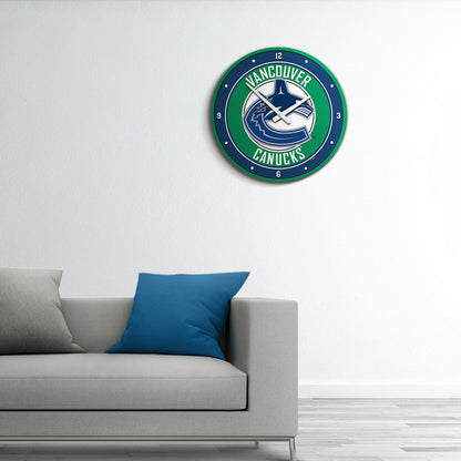 Vancouver Canucks Round Wall Clock Room View