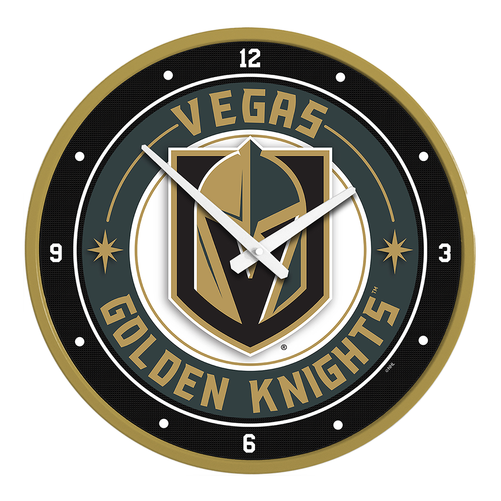 Vegas Golden Knights Round Wall Clock