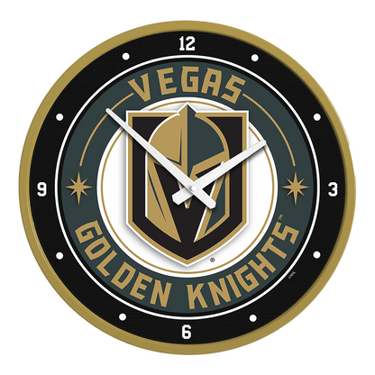 Vegas Golden Knights Round Wall Clock