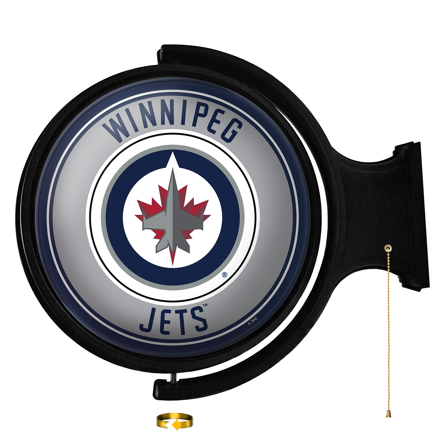 Winnipeg Jets Round Rotating Wall Sign