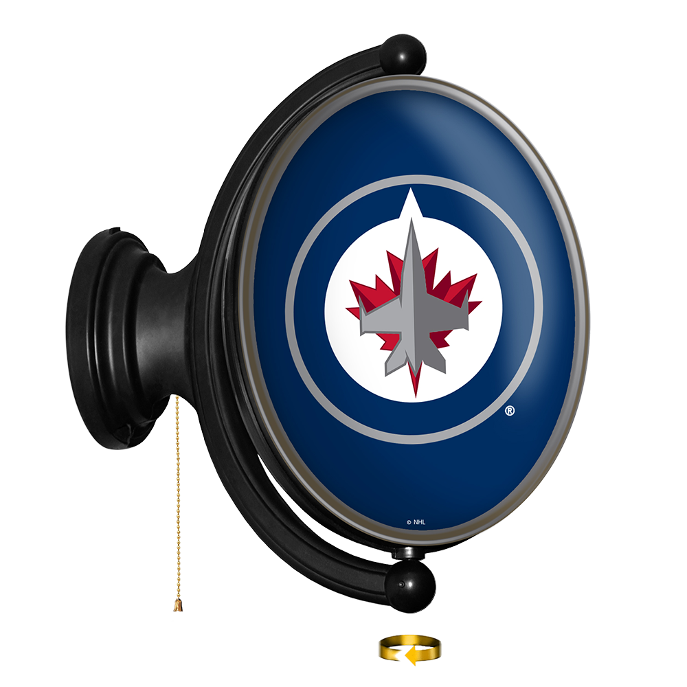 Winnipeg Jets Oval Rotating Wall Sign
