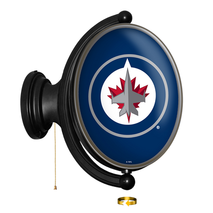 Winnipeg Jets Oval Rotating Wall Sign