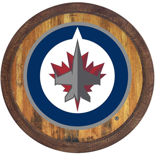 Winnipeg Jets Barrel Top Sign