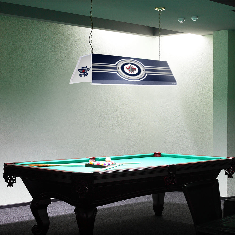 Winnipeg Jets Edge Glow Pool Table Light Room View