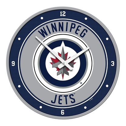 Winnipeg Jets Round Wall Clock