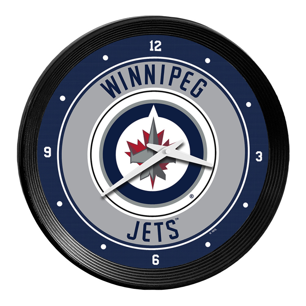 Winnipeg Jets Ribbed Wall Clock