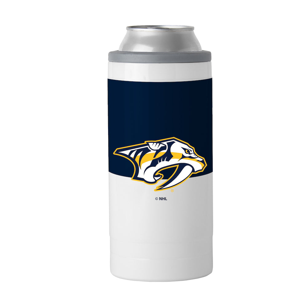 Nashville Predators colorblock slim can coolie