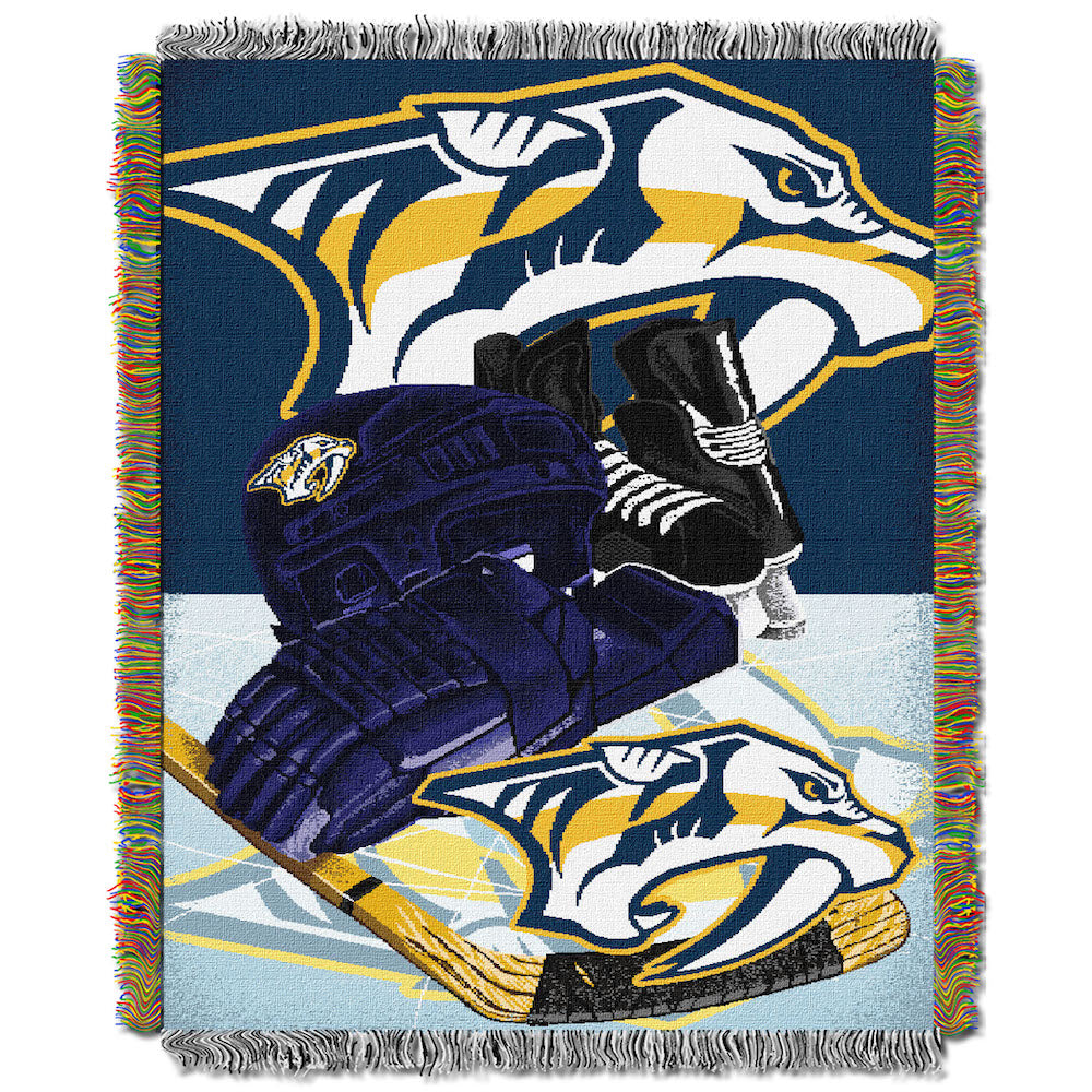 Nashville Predators woven home ice tapestry