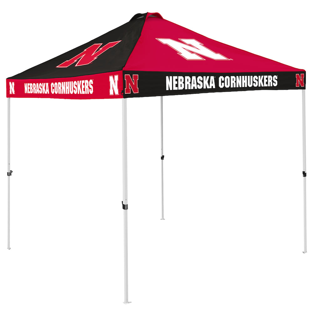 Nebraska Cornhuskers checkerboard canopy