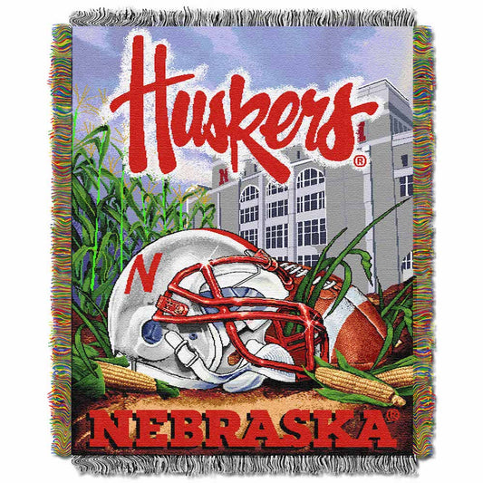 Nebraska Cornhuskers woven home field tapestry
