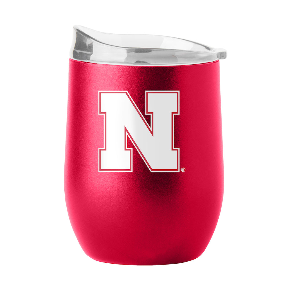 Nebraska Cornhuskers curved drink tumbler
