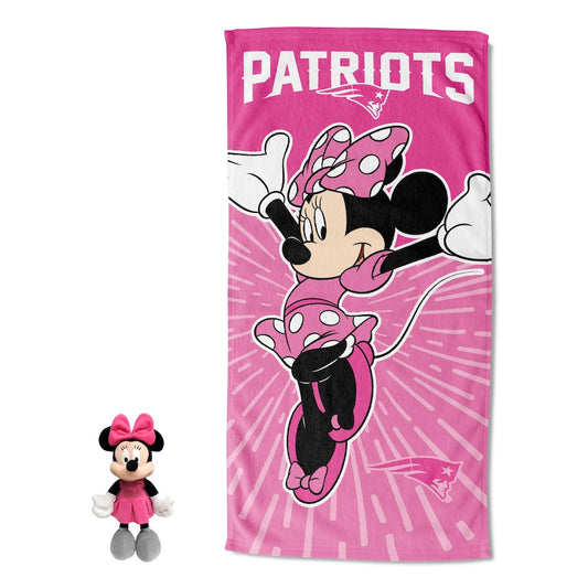 New England Patriots Minnie Mouse Hugger and Towel