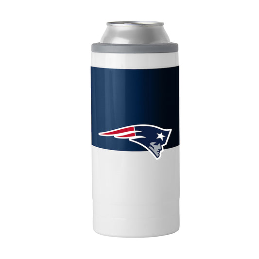New England Patriots colorblock slim can coolie