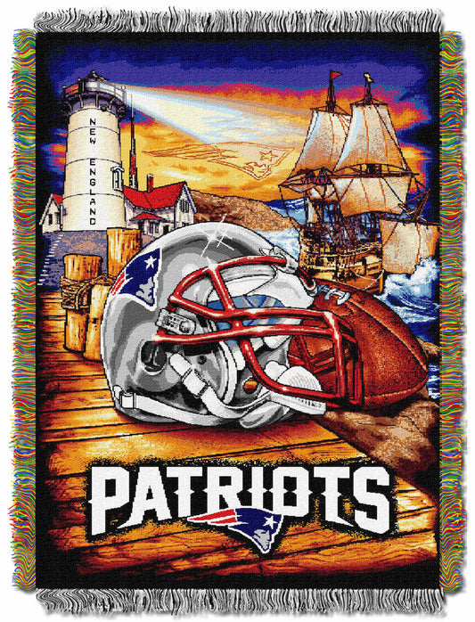 New England Patriots woven home field tapestry
