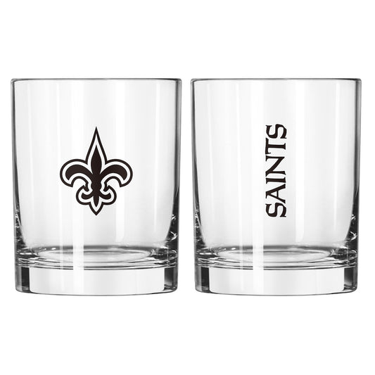 New Orleans Saints Rocks Glass