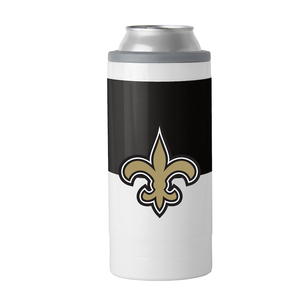 New Orleans Saints colorblock slim can coolie