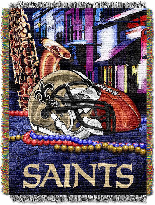 New Orleans Saints woven home field tapestry