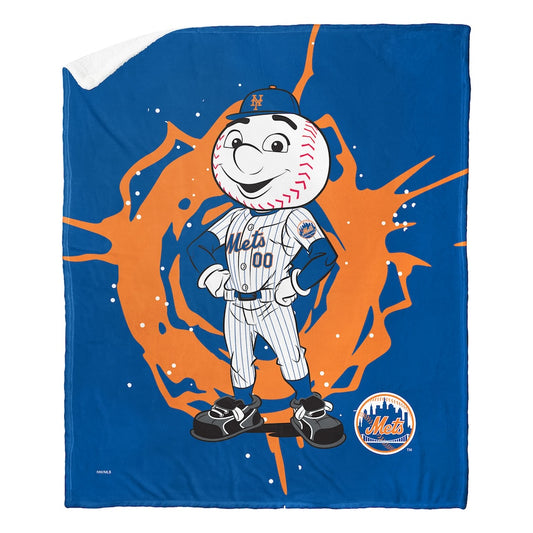 New York Mets MASCOT Sherpa Blanket