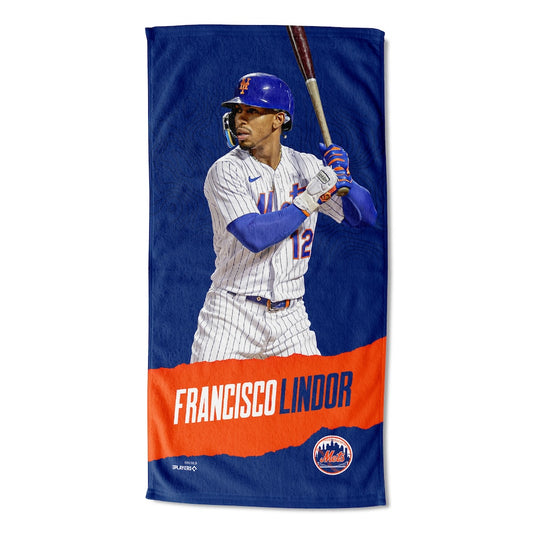 New York Mets color block beach towel