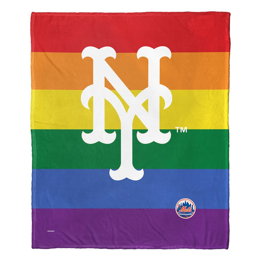 New York Mets PRIDE SERIES silk touch throw blanket