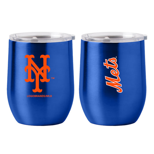 New York Mets stainless steel curved drink tumbler