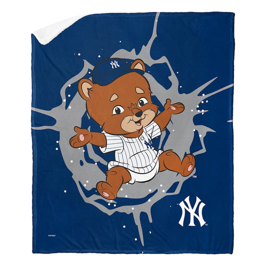 New York Yankees MASCOT Sherpa Blanket