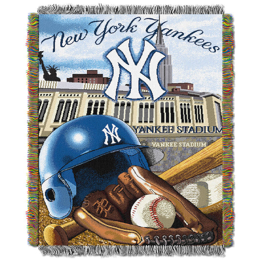 New York Yankees woven home field tapestry