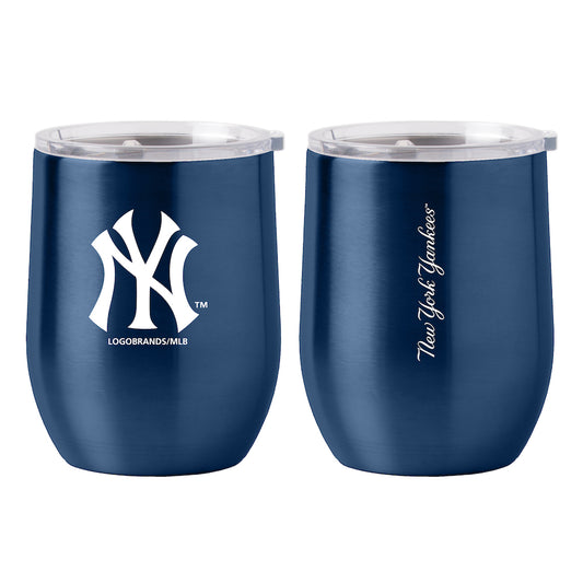 New York Yankees stainless steel curved drink tumbler
