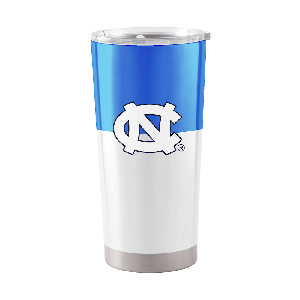 North Carolina Tar Heels 20 oz color block travel tumbler