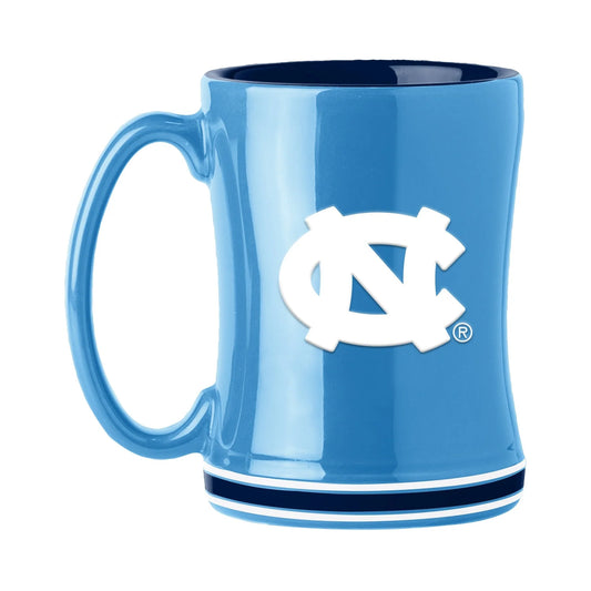 North Carolina Tar Heels relief coffee mug