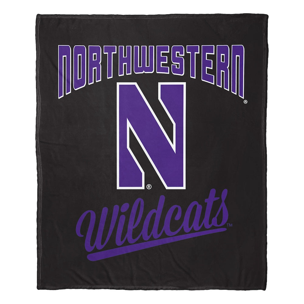 Northwestern Wildcats official silk touch throw blanket