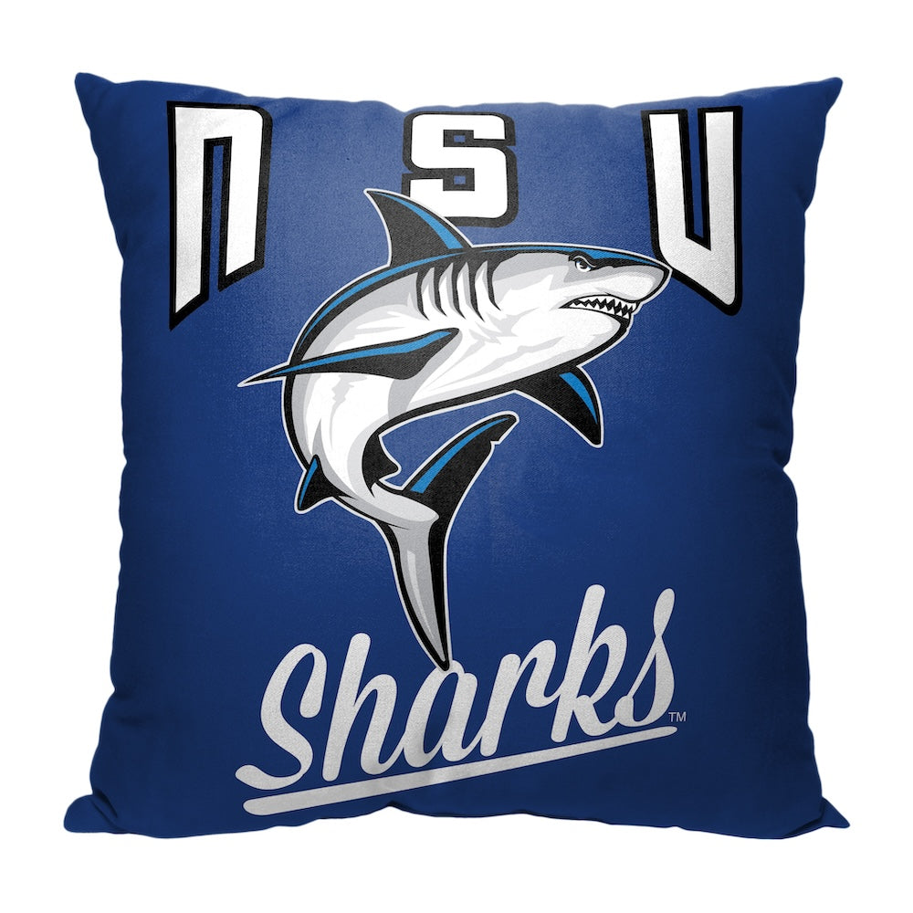 Nova Southeastern Sharks OFFICIAL throw pillow