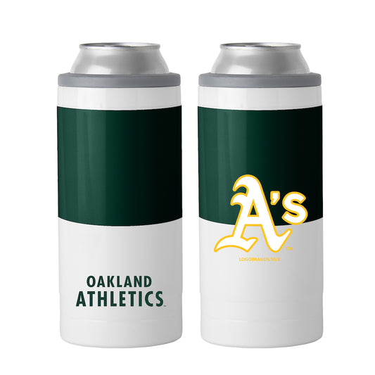 Oakland A's colorblock slim can coolie