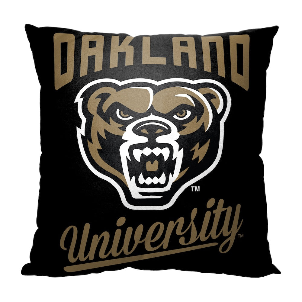 Oakland Golden Grizzlies OFFICIAL throw pillow